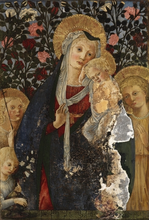 Virgin and Child with the Infant Saint John, Saint Elizabeth and a Child with a Vase of Lilies