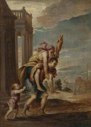 Aeneas Fleeing Troy