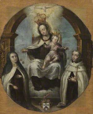 Virgin and Child between Saint Claire and Saint Dominic