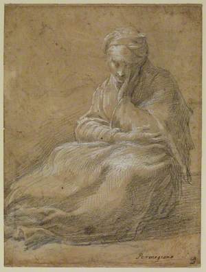 Woman Seated on the Ground