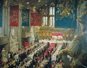 The Coronation Luncheon to Her Majesty Elizabeth II in the Guildhall, London, 12 June 1953