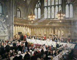 Luncheon in the Guildhall, London, to Her Majesty the Queen and the Duke of Edinburgh, 10 March 1961