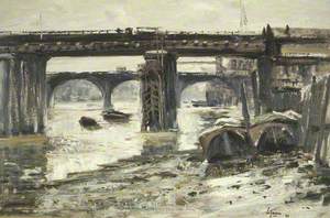 Two Bridges, Cannon Street Railway Bridge and London Bridge