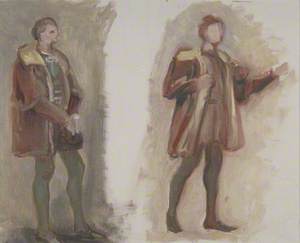 Two Studies of a Man in Fifteenth-Century Dress