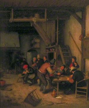Tavern with Tric-Trac or Backgammon Players