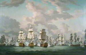 Lord Rodney Breaking the French Line off Dominica, 12 April 1782