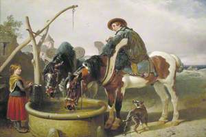 Horses at a Well and Henry Bright (1814–1873)