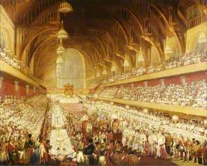 The Coronation Banquet of George IV in Westminster Hall, London