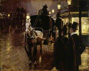 A Hansom Cab Stand