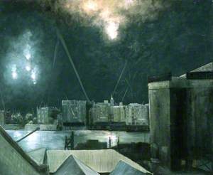 Night Raid over London Docklands