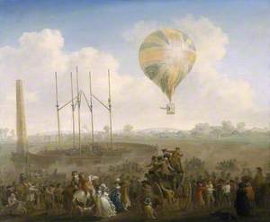 The Ascent of Lunardi's Balloon from St George's Fields, London