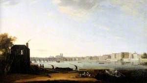 Westminster Bridge and Whitehall from the Lambeth Shore, London