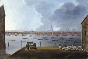 The Funeral Procession of Lord Nelson, on the Thames, London