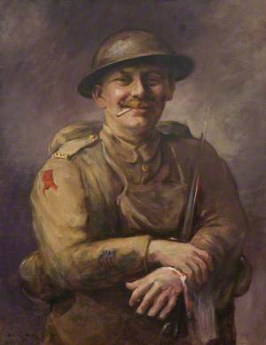 Portrait of a Wounded Argyll Soldier