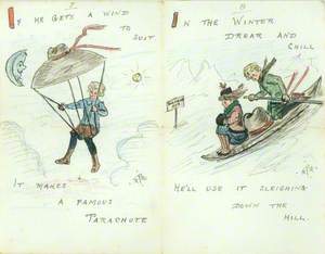 Illustrated Letter by Dick Partridge, 25th January 1900