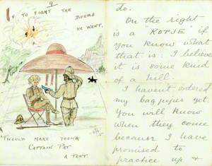 Illustrated Letter by Dick Partridge, 31st January 1900