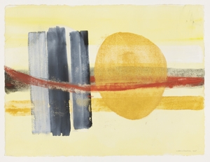 Three Uprights and Circle No. III