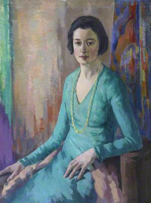 Portrait of a Lady in a Green Dress