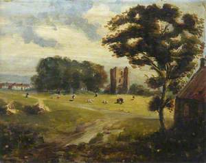 Landscape with a Castle and Cattle