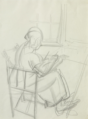 Woman Seated at an Easel