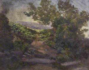Landscape with Bushes and Trees