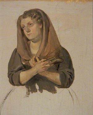 Woman Clasping the Bible