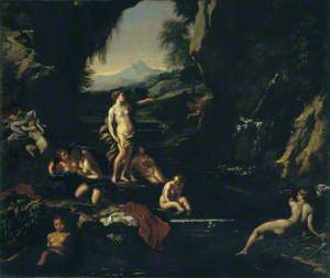 Diana and Her Nymphs Surprised by Actaeon