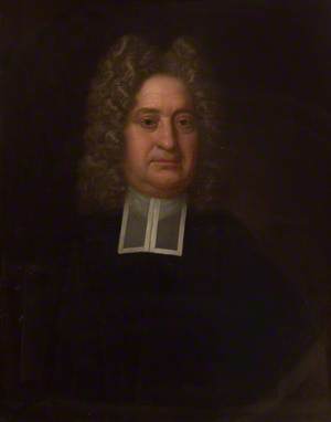 Portrait of a Cleric with a Wig and Wearing a Cassock
