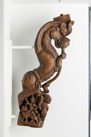 South Indian Carving, Dragon-Like Form*
