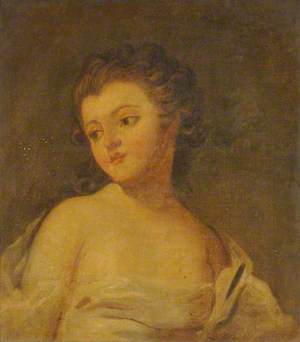Young Girl, Draped in a Robe