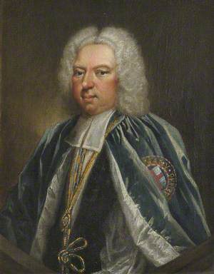 Portrait of an Unknown Clergyman Wearing Garter Robes