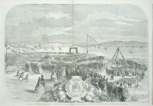 Laying the Foundation Stone of the New Docks at Falmouth