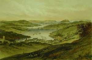 Penryn, Flushing and Falmouth Harbour (from the Old Helston Road)