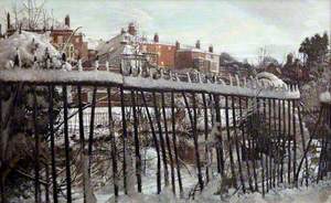 Railings in the Snow, Guildford