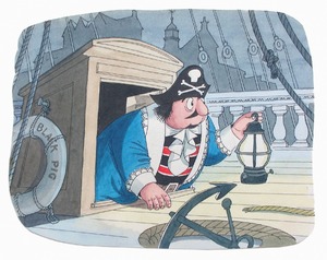 Cover Illustration for 'Captain Pugwash and the Ghost Ship'