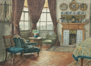 Study at Churchfield, Charles Napier Hemy's Home in Falmouth