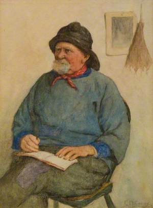 Fisherman with Notebook
