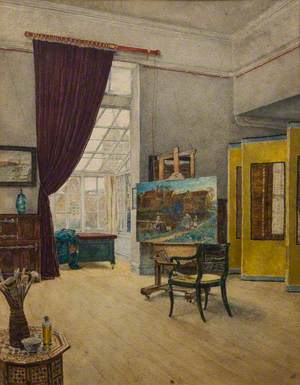 The Studio of Charles Napier Hemy at Churchfield, Falmouth