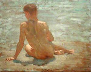 Sketch of a Nude Youth
