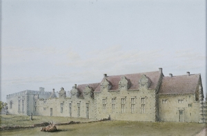 Bolsover Castle; Terrace Range and Riding School from the North