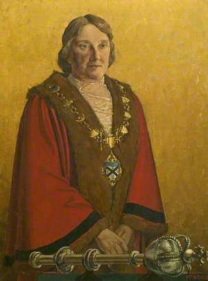 Councillor Mrs Janet Buchanan McIntyre, née Davidson (1876–1955), Mayor of the Borough of Ilkeston (1934–1935)