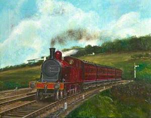 Midland & South Western Junction Railway 4–4–4T Locomotive, Approaching Marlborough, Wiltshire, c.1910