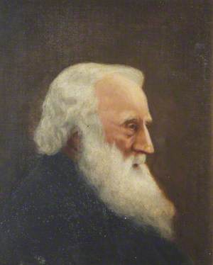 Portrait of a Man with a Beard in Profile