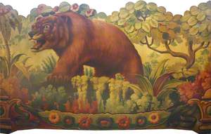 Jungle Scene with a Bear