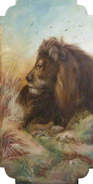 R. Edwards' 'Galloping Horses': Jungle Animals, Lion