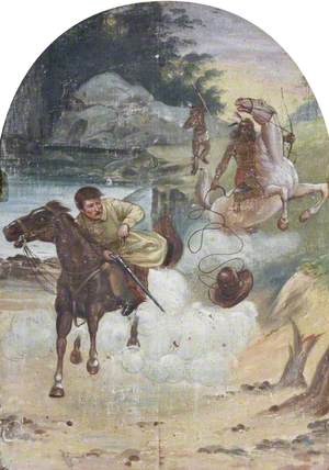 Hatwell's 'Gallopers': Cowboy Chased by Indians