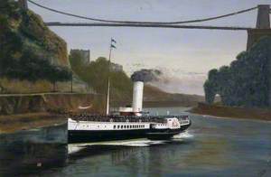 The 'Waverley' Coming under the Clifton Suspension Bridge