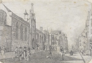 St John’s Hospital and the High Street, Exeter