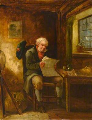 Scotsman in a Cottage Interior