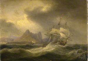Shipping in Rough Seas, 1834 (Europa Point, Gibraltar)